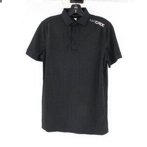 Macade golf Polo Shirt Women's Small Performance Short Sleeve solid logo black